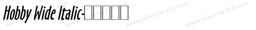 Hobby Wide Italic字体转换